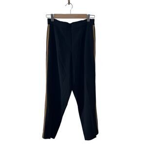 Babaton Aritzia Conan Side Tuxedo Stripe Crepe Pants Black Womens 4 Minimal Work